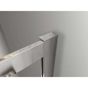LANERI Coffre de douche d'angle mural fixe Type berline Porte articulée 6 mm réversible MESURE 77.5-80 PANNEAU + PORTES 107-110 - Product Image 4