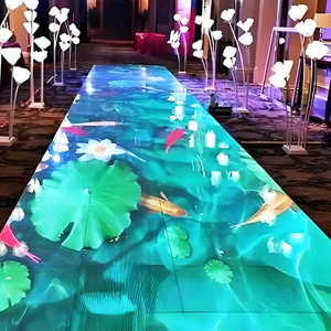 Kolay kurulum tam renkli interaktif programlanabilir P2.9 P3.91 Dj kabini Bar dans kat Led ekran - Product Image 3