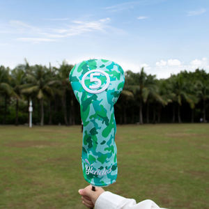 Housses de clubs de golf en cuir PU à prix de gros, housses fantaisie avec bande élastique pour clubs de golf - Product Image 4
