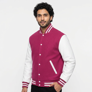 Veste universitaire en polaire pour homme, coupe classique, style décontracté, idéale pour le printemps - Product Image 1