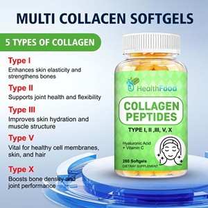 Cápsulas Blandas de Péptidos de Colágeno de Buena Calidad, Promueven la Flexibilidad de las Articulaciones y una Digestión Saludable con Suplemento Dietético de Sodio - Product Image 5