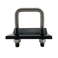 Support antichoc en U en bronze couleur naturelle, moderne et simple, pour fixation de poutre en I, sans perçage, non CNC, Hebei