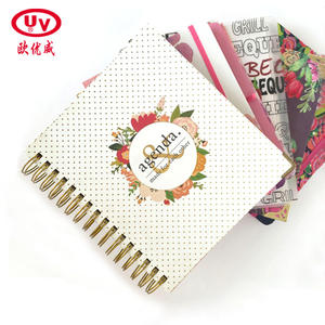 OUV personnalisé 2020 impression spirale noir luxe Agenda planificateur Boud papier cahier privé pour et jour personnalisé - Product Image 2