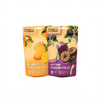 Op maat gemaakte Doypack staande zak met bovenrits voor gedroogd fruit, noten en gemengde noten (pinda's, walnoten, pijnboompitten, cashewnoten) verpakking