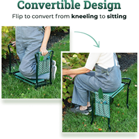Siège pliant robuste pour jardin et extérieur, banc portable avec coussin EVA et sac à outils, idéal pour le jardinage et les cadeaux
