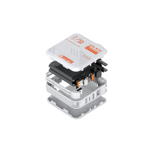 Batterie externe 2-en-1 de 10000 mAh avec prise murale CA intégrée et câbles de charge rapide doubles - Product Image 3