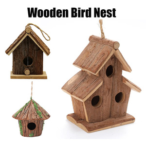 Nouveau mobilier <span class=keywords><strong>d</strong></span>'extérieur en bois Bird HouseSmall Birds Nest Rattan Bed - Product Image 6
