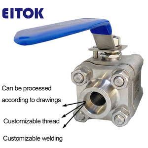API 598,API 6D Standard 3 pièces corps en acier forgé à <span class=keywords><strong>flotteur</strong></span> mécanique 800LB 1500LB acier forgé A105 3 pièces vanne à bille soudée - Product Image 3