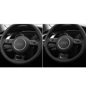 3K 5D de pegatinas de fibra de carbono cubierta de <span class=keywords><strong>volante</strong></span> para <span class=keywords><strong>Audi</strong></span> <span class=keywords><strong>A3</strong></span> 8V 14-19 Interior del coche decorativo Trim - Product Image 3