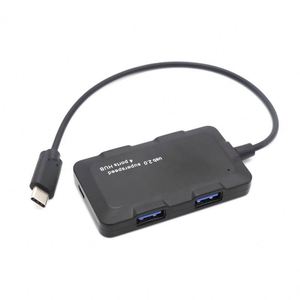 แท่นขยายพอร์ต Type C เป็นฮับ USB2.0 4 พอร์ต ฮับ 4 in 1 ฮับ USB-C แท่นเชื่อมต่อ - Product Image 1