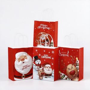 Bolsa de Papel Roja de Santa Claus, Ecológica, Duradera y de Alta Calidad para Compras, Regalos de Navidad, Promociones y Dulces - Product Image 5