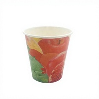 Gobelet en papier à paroi simple de 7 oz pour boissons froides avec double revêtement PE, pour café, marque OEM