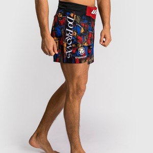 Pantaloncini da Boxe Ufc <span class=keywords><strong>Oliveira</strong></span> per Uomo, Allenamento e Competizione, 4 Punti di Fissaggio, Traspiranti, Logo Frontale, Casual, 100% Poliestere 220g - Product Image 4