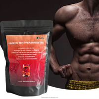 Usine source OEM de compléments énergétiques masculins, thé au ginseng, faible MOQ pour marque privée, ginseng pour hommes, racine de ginseng