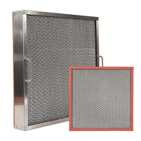 Filter Udara Suhu Tinggi HEPA H13/H14 dengan Rangka Baja Tahan Karat Baru dan Pemisah Aluminium untuk Ruang Bersih Semikonduktor HVAC