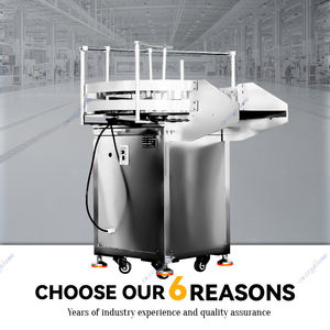 Mesa desenredadora de botellas semiautomática Jianfeng, mesa giratoria desenredadora para botellas de plástico - Product Image 2