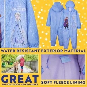 Combinaison de pluie imperméable en polyester pour enfants, style dessin animé, avec capuche, pour filles, randonnée en extérieur - Product Image 3