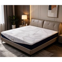 Matelas de lit d'hôtel King Queen Size compressé sous vide, personnalisé, enroulable dans une boîte, matelas en mousse à mémoire de forme en gel
