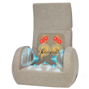 Katlanabilir çok fonksiyonlu Mini masaj koltuğu elektrikli ısıtmalı titreşim ve haddeleme 3D yoğurma tam vücut masajı kanepe, toptan - Product Image 2