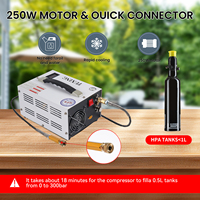 Compresseur d'air PCP TUXING blanc sans huile 12V pour voiture, haute pression, léger, pour sports de plein air, 4500psi 300bar, paintball