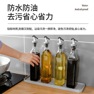 Silicone Drain Mat Square Solid Color Kitchen Sink Water Drainage Mat Easy Clean Dish Rack Mat - Product Image 5