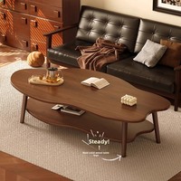 Mesa de sofá de nube de doble capa de lujo moderno, nueva mesa móvil fácil de montar para apartamentos pequeños, casas de alquiler, mesa de café de té para