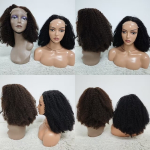 Letsfly Promotion 90$ Afro Curly Glueless Wigs SDD 5x5 Lace Closure 16inch Black Color Available Raw Virgin Hair 100% Human Hair - Product Image 2