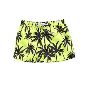 Quality Men Swim Trunks With Mesh Lining Beachwear Above Knee Printed Beach Shorts Quick Dry Swimwear