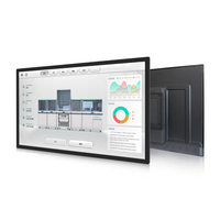 Écran tactile PCAP mural 32 43 49 55 65 pouces avec panneau d'affichage, PC intégré avec fente OPS, entrée HDMI et port tactile USB pour événements