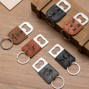 Décapsuleur porte-clés en cuir TGYW Factory, ouvre-bouteille en acier inoxydable avec logo, ouvre-boîte à <span class=keywords><strong>bière</strong></span>, <span class=keywords><strong>cadeau</strong></span> pour témoin de mariage - Product Image 5