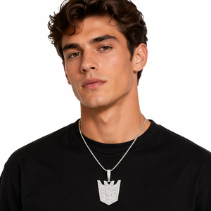 Collar con Colgante <span class=keywords><strong>de</strong></span> Autobot <span class=keywords><strong>de</strong></span> <span class=keywords><strong>Transformers</strong></span> Brillante con Cadena <span class=keywords><strong>de</strong></span> Circonia, Accesorio <span class=keywords><strong>de</strong></span> Joyería Moderno Estilo Hip-Hop - Product Image 5