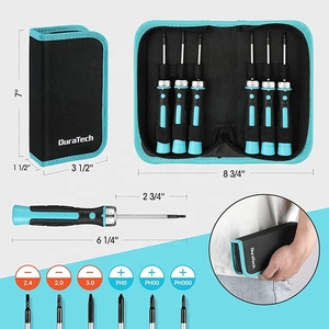 DuraTech 6pc High Quality CRV Ratcheting Fixed Blade <b>Screwdriver</b> Set Steel Slotted Magnetic OEM - Product Image 6