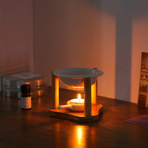 Brûleur d'encens en bois, chauffe-bougie, brûleur de parfum, brûleur à <span class=keywords><strong>fondant</strong></span> parfumé - Product Image 2