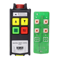 Control Remoto Inalámbrico RF Industrial Universal de 2 Botones y Una Velocidad, Resistente al Agua, para Grúa Hidráulica, Directo de Fábrica