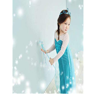 Ropa de gran oferta para niños, vestido de <span class=keywords><strong>Elsa</strong></span> Queen hecho a medida, <span class=keywords><strong>disfraz</strong></span> de Cosplay para fiesta - Product Image 5