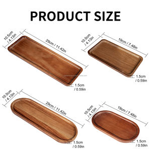Plateaux rectangulaires en bois d'acacia <span class=keywords><strong>Plateau</strong></span> de service en bois pour la cuisine pour la charcuterie, le <span class=keywords><strong>fromage</strong></span>, les sushis, les <span class=keywords><strong>fruits</strong></span> <span class=keywords><strong>et</strong></span> les snacks. - Product Image 2