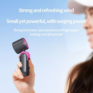 Foldable Handheld Ice Refrigeration High Speed Strong Wind Portable <b>Usb</b> Rechargeable <b>Mini</b> <b>Fan</b> With Lcd Display - Product Image 4