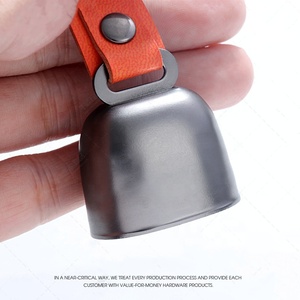 Campana de metal de níquel negro con anilla superior y silenciador interno para senderismo, camping, mochila de montaña y actividades al aire libre - Product Image 3