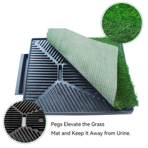 Toilette pour chien de type tiroir avec bac à déchets amovible, tapis antidérapant pour l'apprentissage de la propreté des animaux domestiques pour la défécation fixe en intérieur - Product Image 2