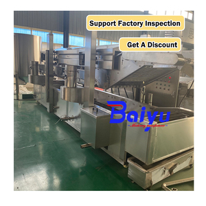 Baiyu Industrial nuevo automático eléctrico <span class=keywords><strong>y</strong></span> Gas patatas fritas máquina para freír patatas fritas <span class=keywords><strong>y</strong></span> filtro de aceite freidora - Product Image 4