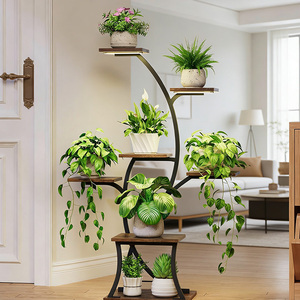 Support de plantes et lampe de culture multi-niveaux en fer stable, écologique, avec revêtement en poudre, design nordique, pour usage intérieur/extérieur - Product Image 3