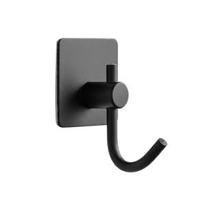 Gancho Adhesivo Cuadrado Negro para Pared, Sin Perforación, para Organizar Correo y Llaves, con Recubrimiento Electrolítico - Product Image 2