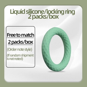 CITYFUN Paquete de 2 Anillos para Pene Redondos, Anillo de Silicona para Retrasar la Eyaculación, Juguetes Sexuales, Anillos Bloqueadores de Esperma, Juguetes Sexuales para Hombres - Product Image 3