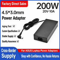 Chargeur pour ordinateur portable 200W compatible avec ASUS, adaptateur secteur 20V 10A (connecteur à embout petit 4,5 x 3,0 mm)