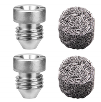 Filtre à neige en acier inoxydable, filtre à mousse pour lance à mousse, séparateur de mousse gaz-liquide, maille en fil de fer tricoté