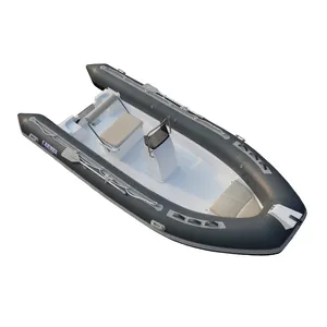 Nuevo diseño Hypalon RIB yate de lujo fibra de vidrio inflable pesca deporte costilla barco para la venta