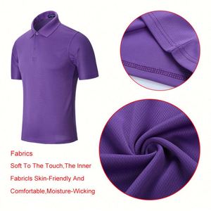ชุดยูนิฟอร์มทำงาน โพลีเอสเตอร์ สแปนเด็กซ์ เสื้อโปโลผู้ชายไซส์ใหญ่ แบรนด์ส่วนตัว เสื้อโปโลสำหรับเล่นกอล์ฟ สกรีนโลโก้ตามสั่ง - Product Image 6