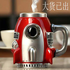 Taza de Café Rocket 2026, Diseño Creativo, de Resina y Acero Inoxidable, con Forma de Nave Espacial - Product Image 1