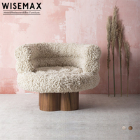 Meubles de maison Design nordique confortable en peluche tissu enfants canapé chaises de loisirs chaise de lecture canapé