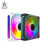 Personnalisé 120mm ARGB prisme coque d'ordinateur refroidisseur d'air ventilateur 4 broches PWM contrôle de température bricolage personnalisé pour ordinateur